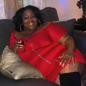 Ashley Stewart Red Off-Shoulder Plus Size Dress
